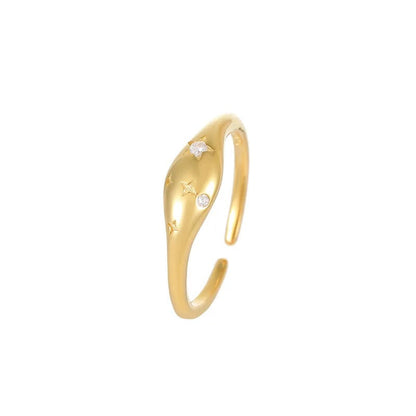 Anillo de diamantes en forma de cúpula