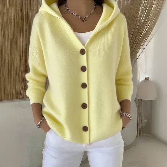Janet | Cárdigan con capucha de moda 