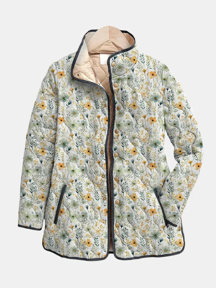 Nola | Preciosa chaqueta acolchada con estampado floral