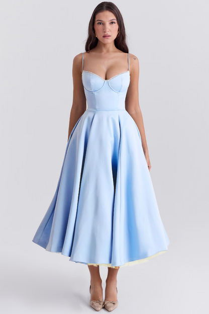 Alina™ | Vestido midi con corsé