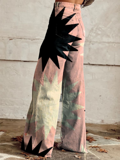 Sheila | Pantalones acampanados de material premium