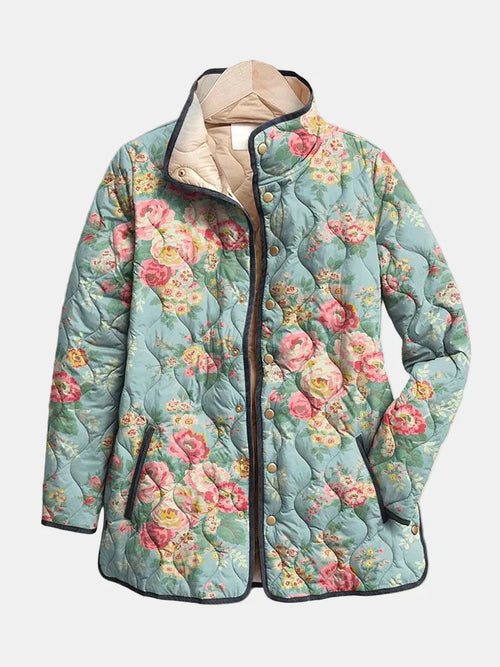Elara | Chaqueta acolchada con estampado floral