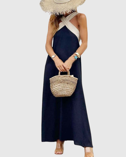 Orla | Vestido de cuello cruzado 