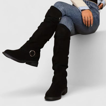 Aura | Botas altas hasta la rodilla de elegancia suave
