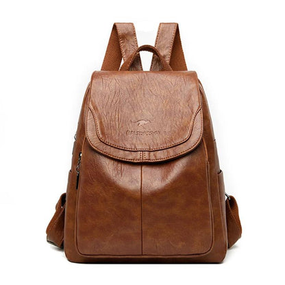 Olivia - Mochila de cuero segura