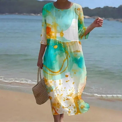 Kee | Vestido de flores al atardecer