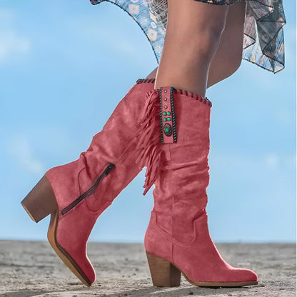 DesertTrail™ - Bota vaquera con flecos