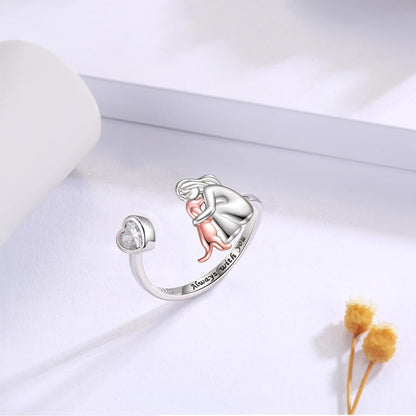 Anillo ajustable – “Siempre en mi corazón”