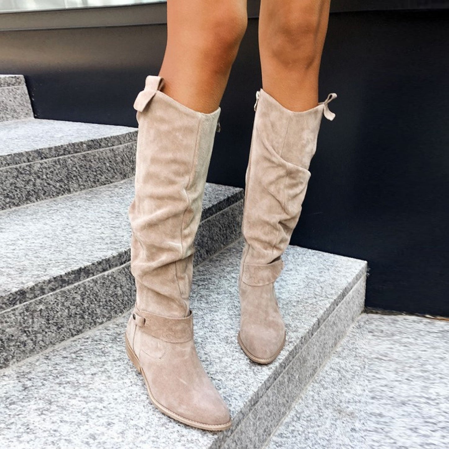 Botas altas de ante de lujo Luna™