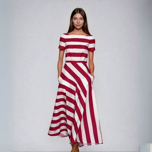 Natty | Vestido largo de rayas