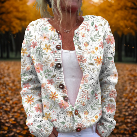 Grace | Cárdigan con estampado de flores