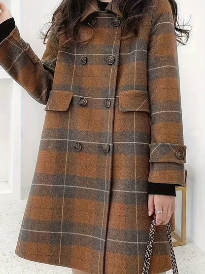 Miah – Abrigo de tweed a cuadros