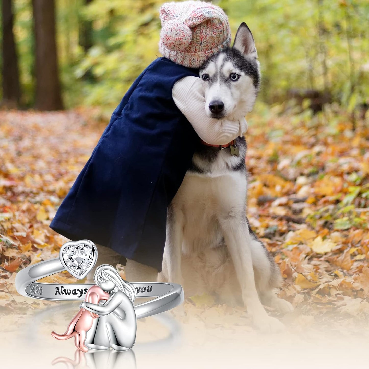 Anillo ajustable – “Siempre en mi corazón”