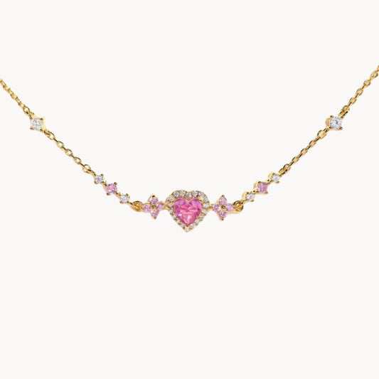 Pulsera de corazón con circonitas