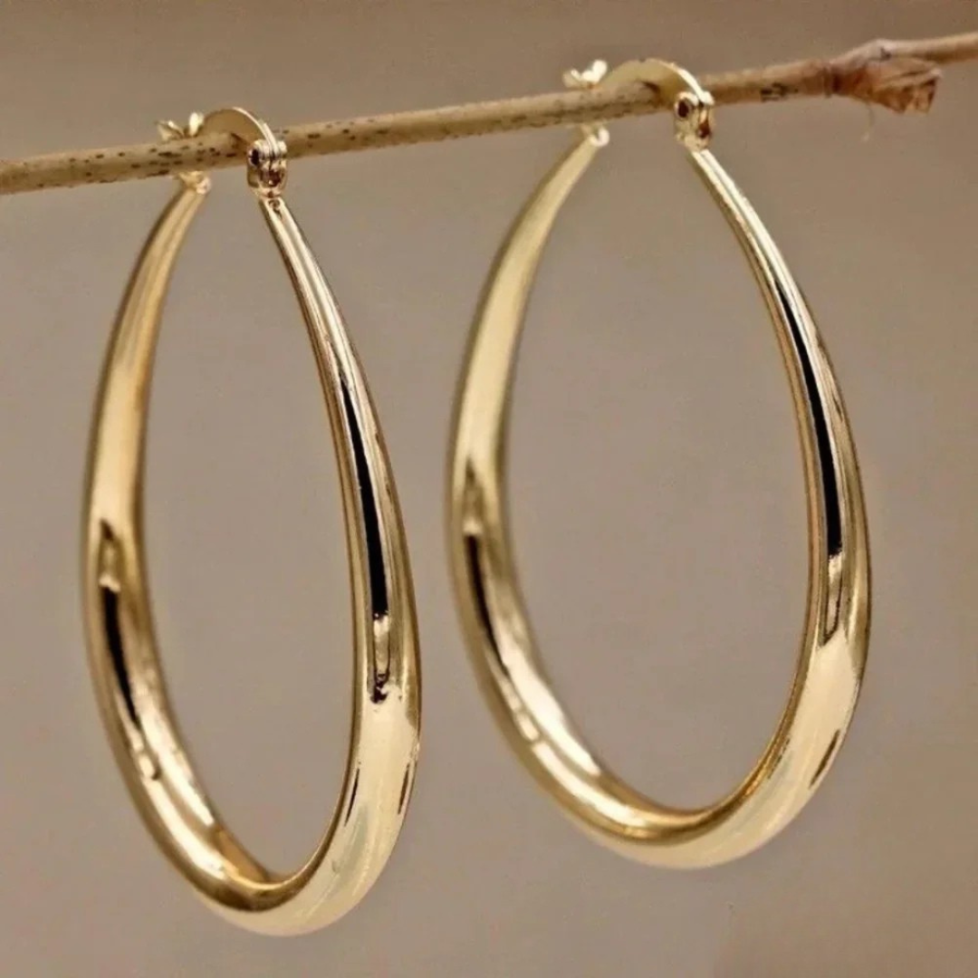Pendientes elegantes de cristal colorido 
