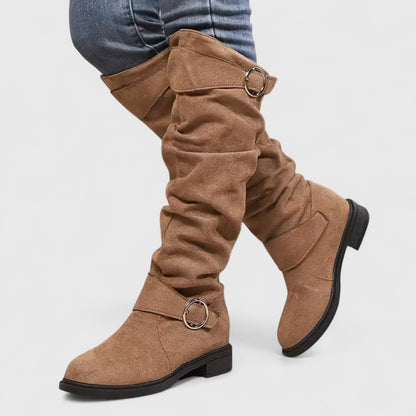 Aura | Botas altas hasta la rodilla de elegancia suave