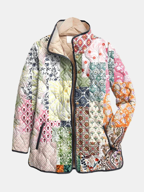 Suri | Chaqueta acolchada informal con estampado floral
