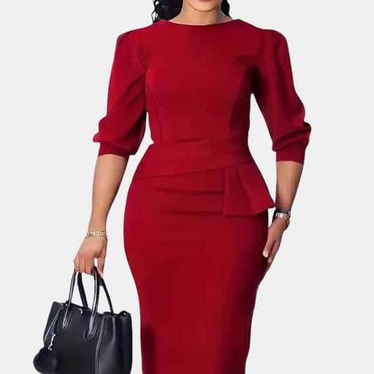 Claud | Vestido midi con volantes refinados