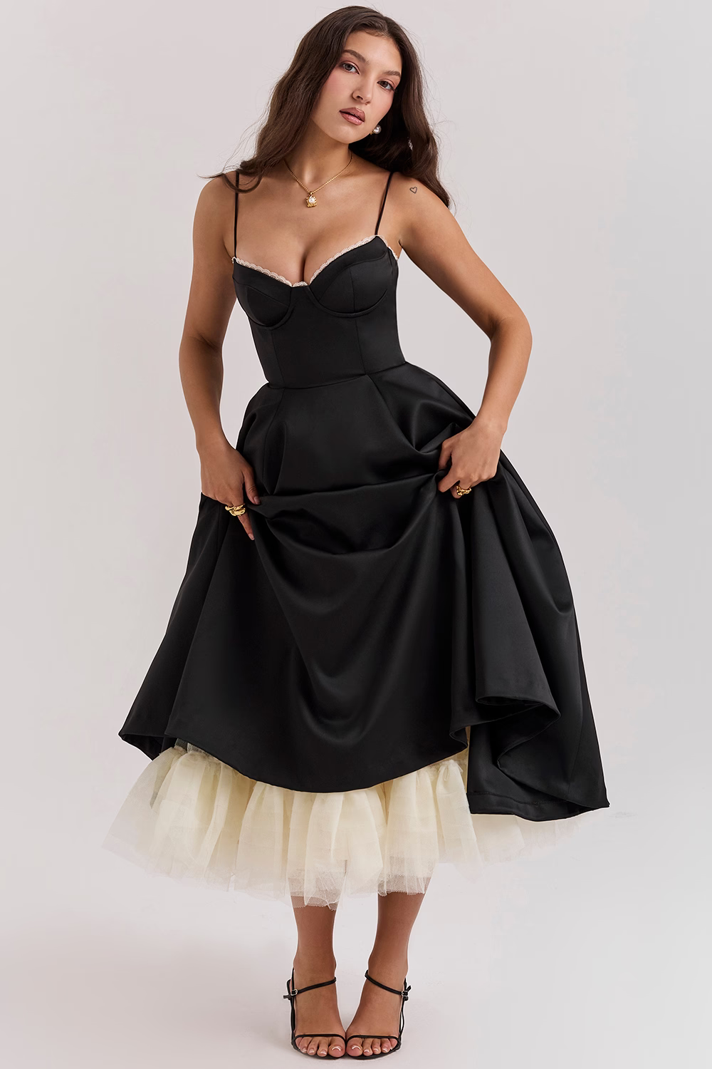 Alina™ | Vestido midi con corsé