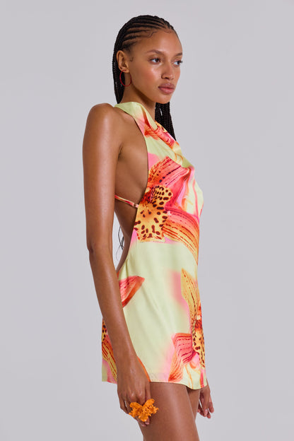 Lana™ | Minivestido halter tropical 