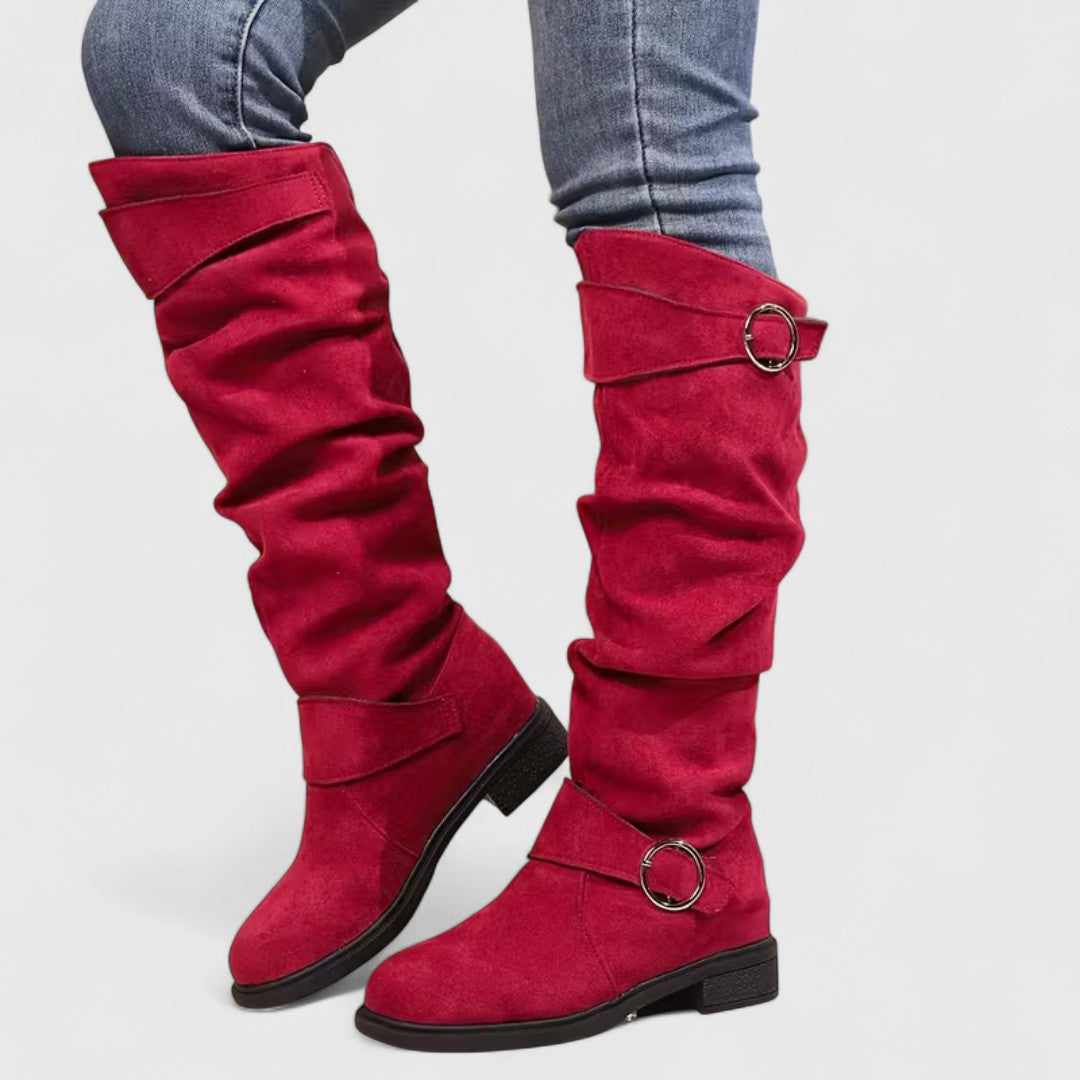 Aura | Botas altas hasta la rodilla de elegancia suave