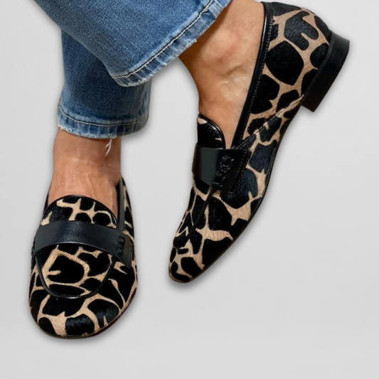 Priscilla | Mocasines con estampado de jirafa