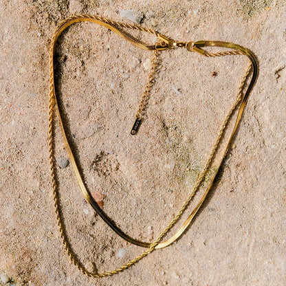 Collar de cadena de oro Ludovica