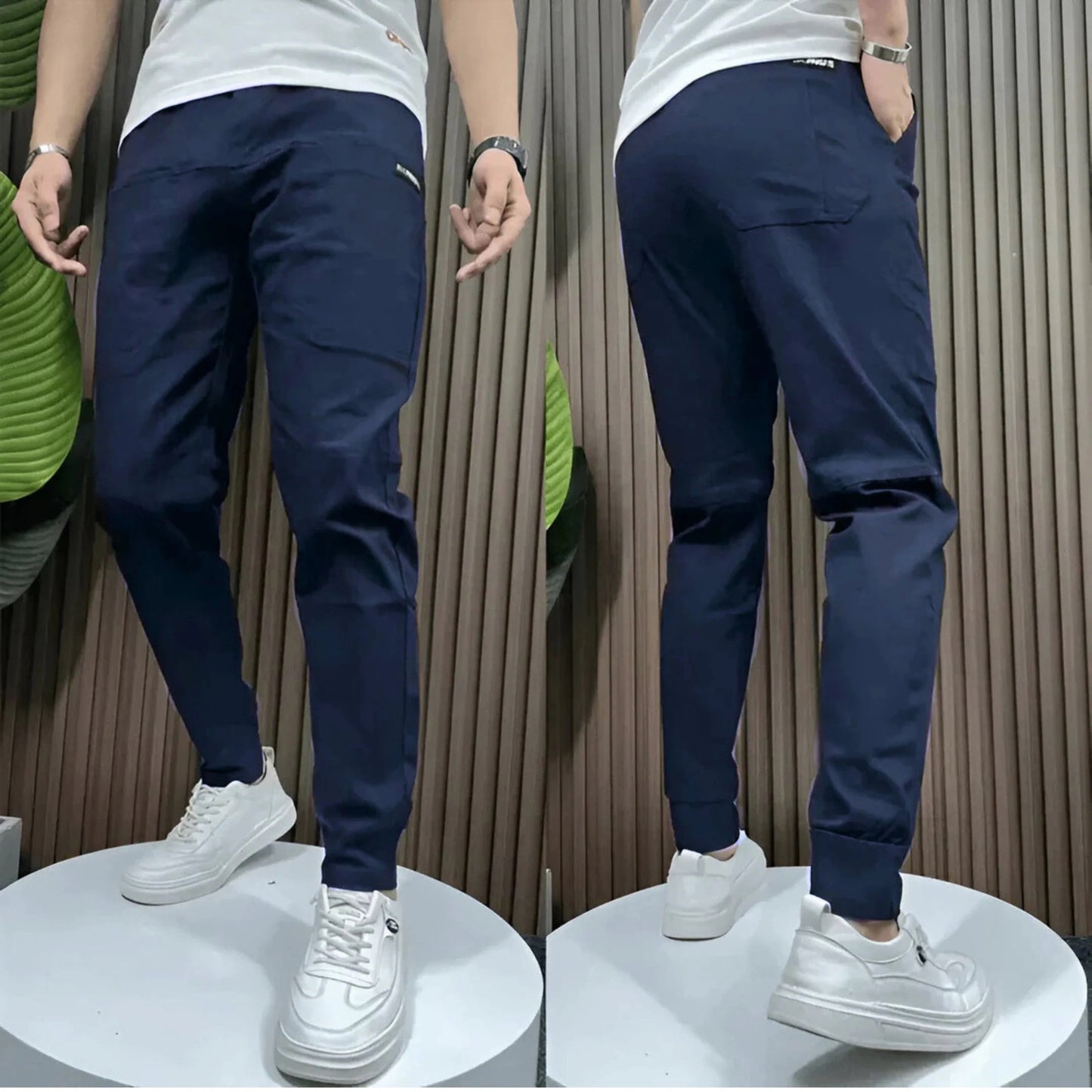 Tommaso | Pantalones cargo elásticos premium