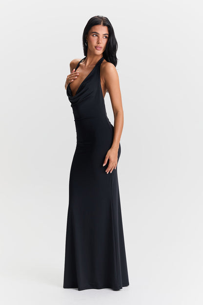 Saskia™ | Vestido con cuello vuelto 