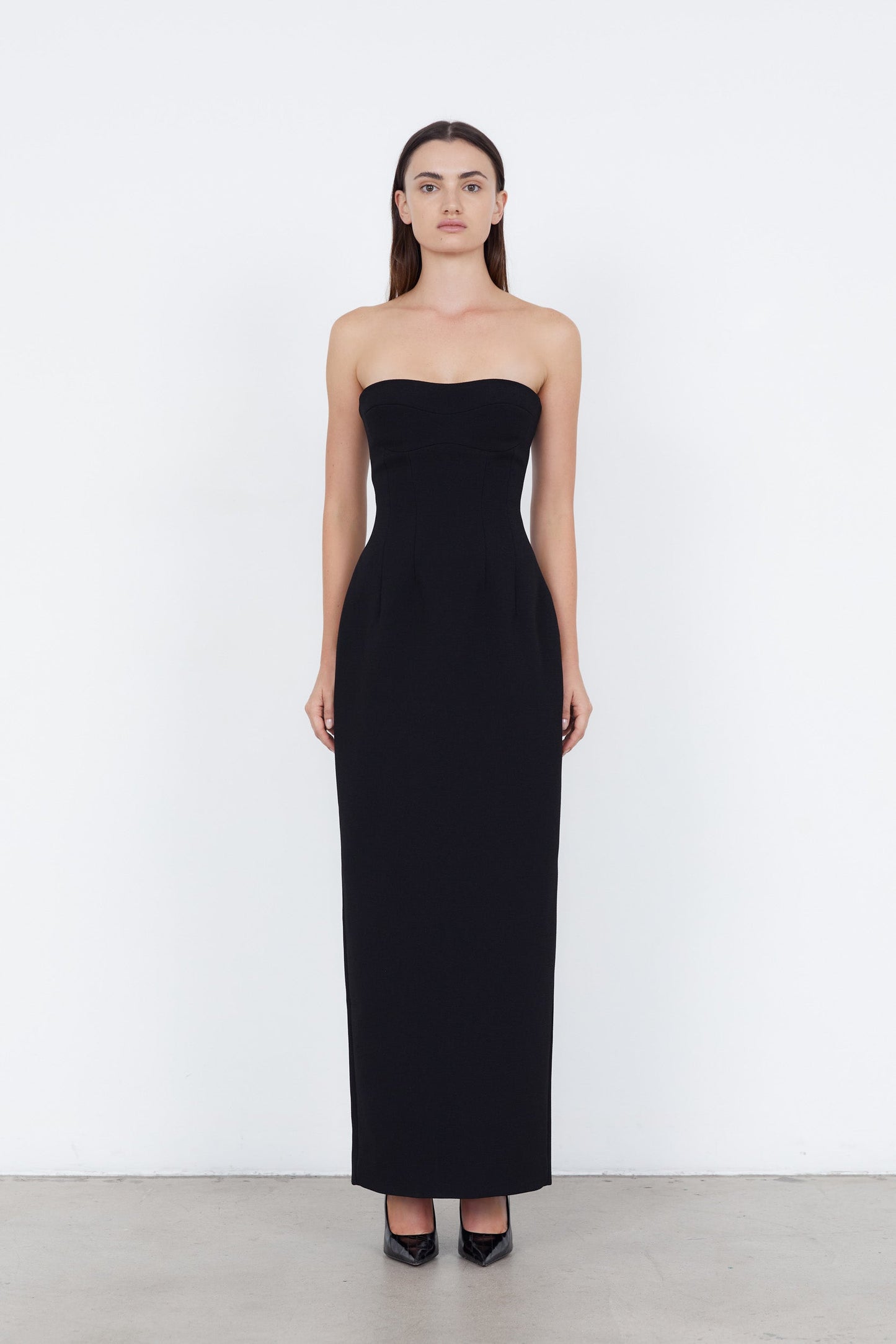 Coriva™ | Vestido largo sin tirantes 