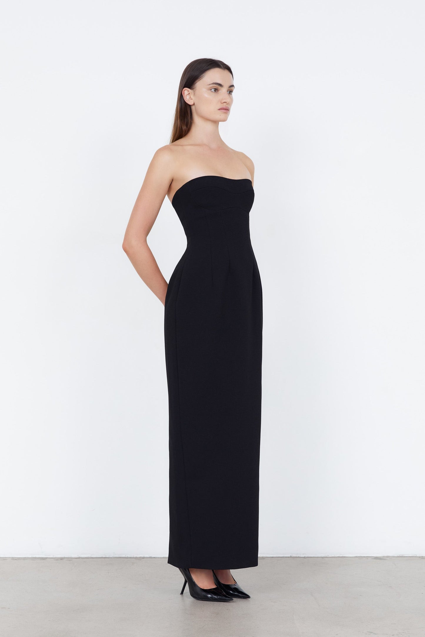 Coriva™ | Vestido largo sin tirantes 