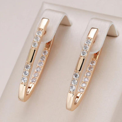 Pendientes elegantes de circonita Sylvia 
