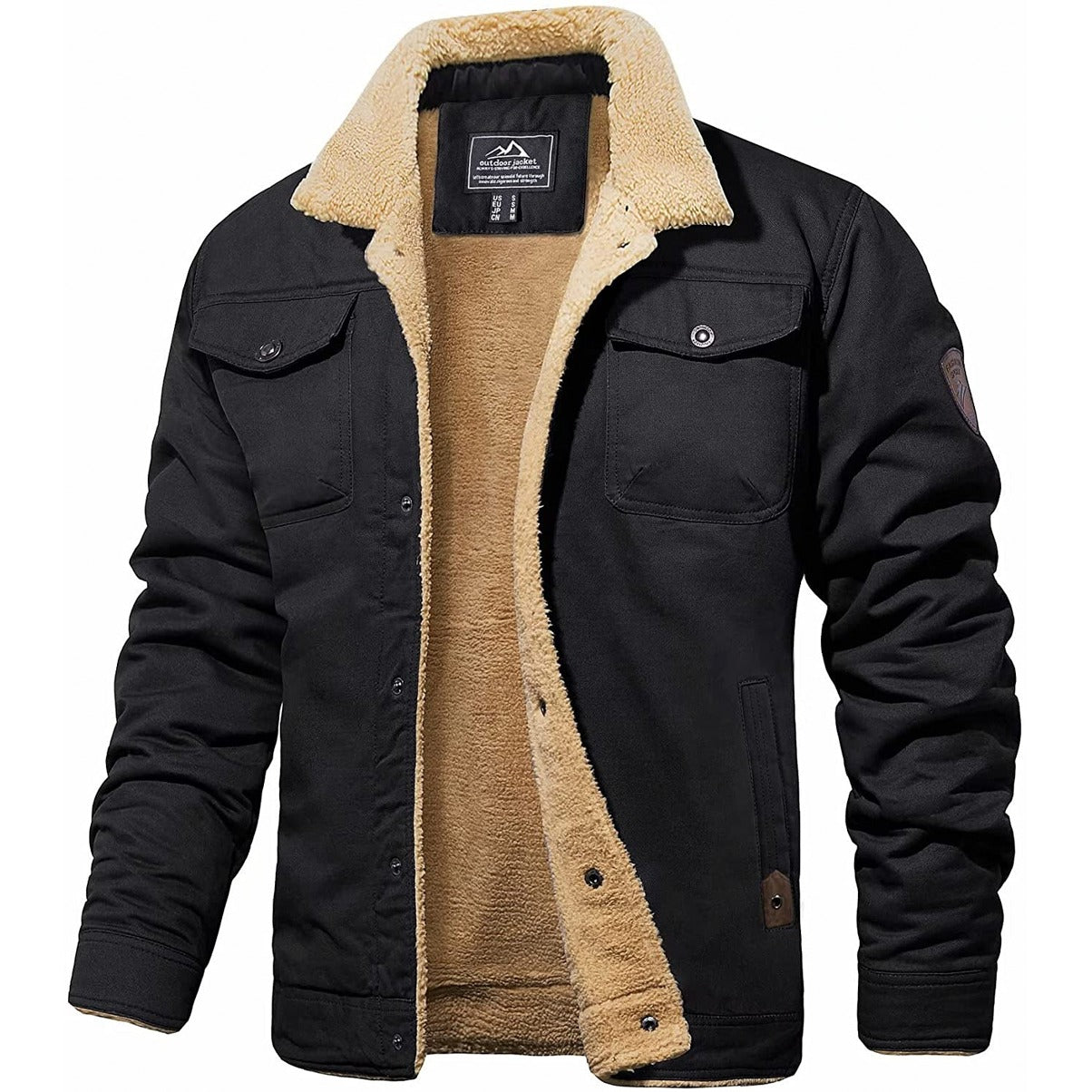 Hudson™ | Chaqueta bomber con forro de sherpa para hombre