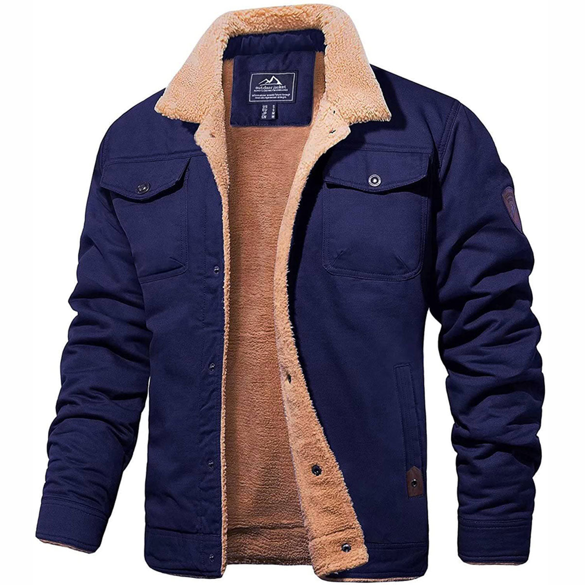 Hudson™ | Chaqueta bomber con forro de sherpa para hombre