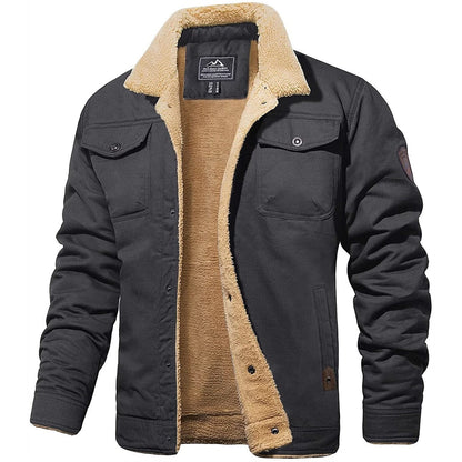 Hudson™ | Chaqueta bomber con forro de sherpa para hombre