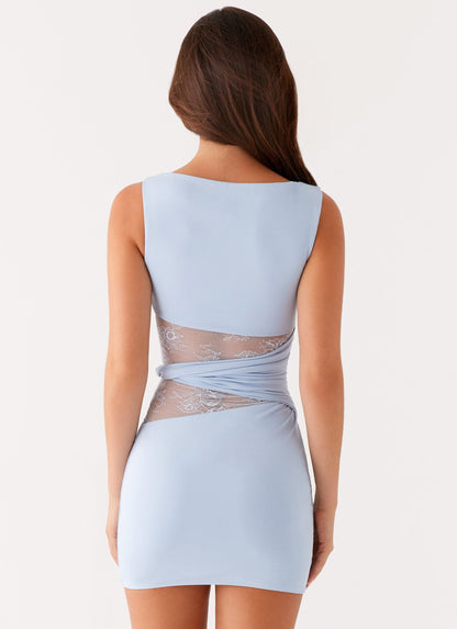 Elina™ | Vestido mini con caída en color rubor 