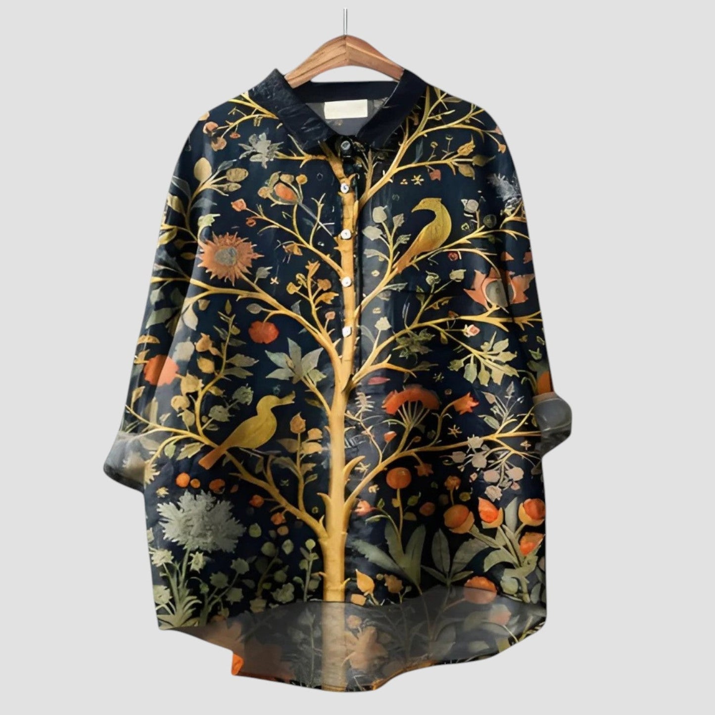 ALMA | Camisa oversize con estampado de Bosque Encantado