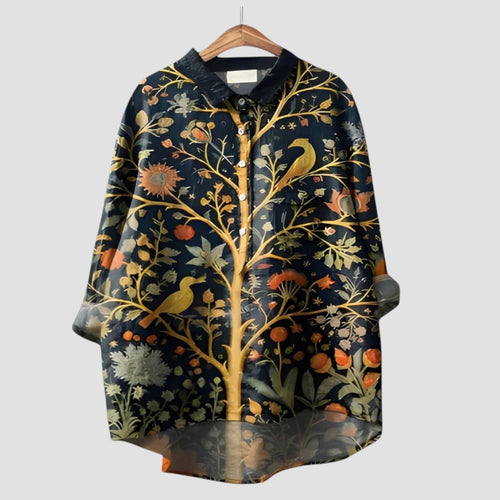 ALMA | Camisa oversize con estampado de Bosque Encantado