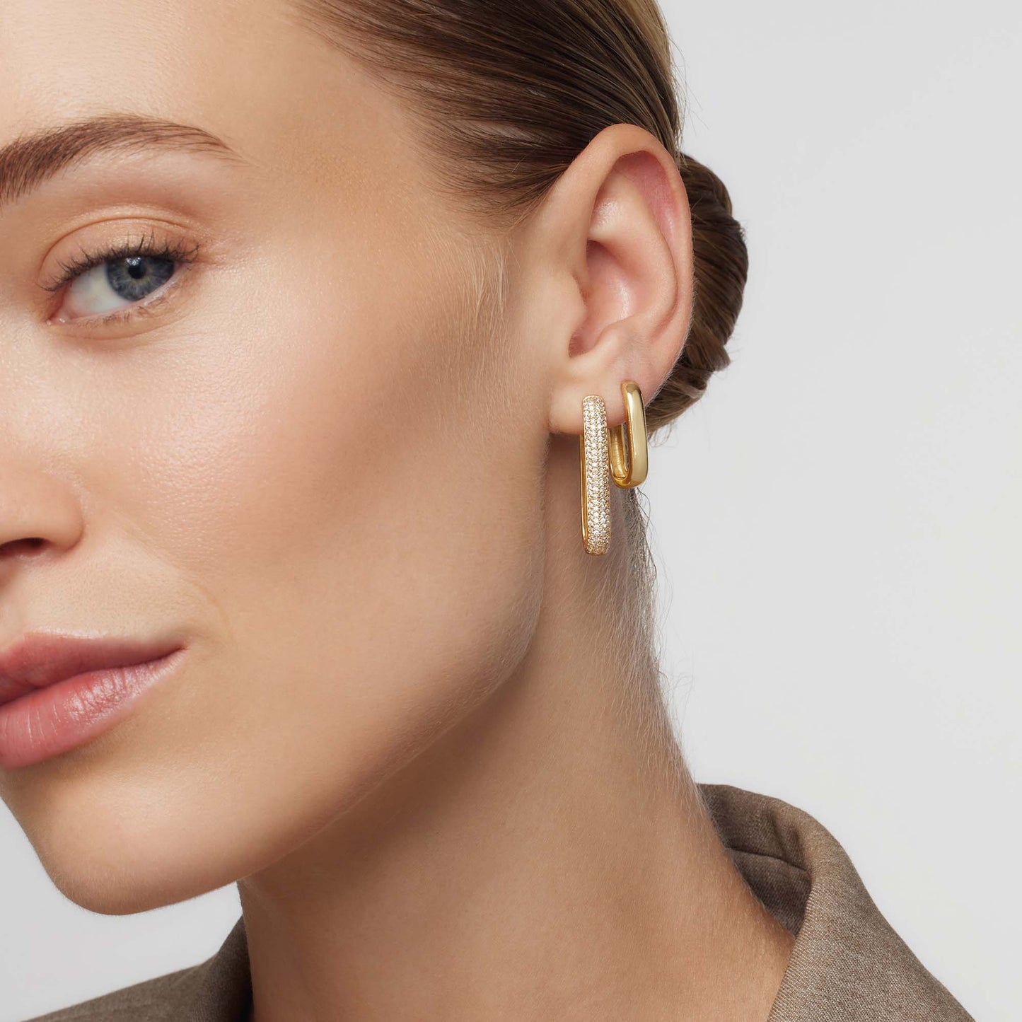 Aros pavé con iconos grandes