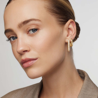 Aros pavé con iconos grandes