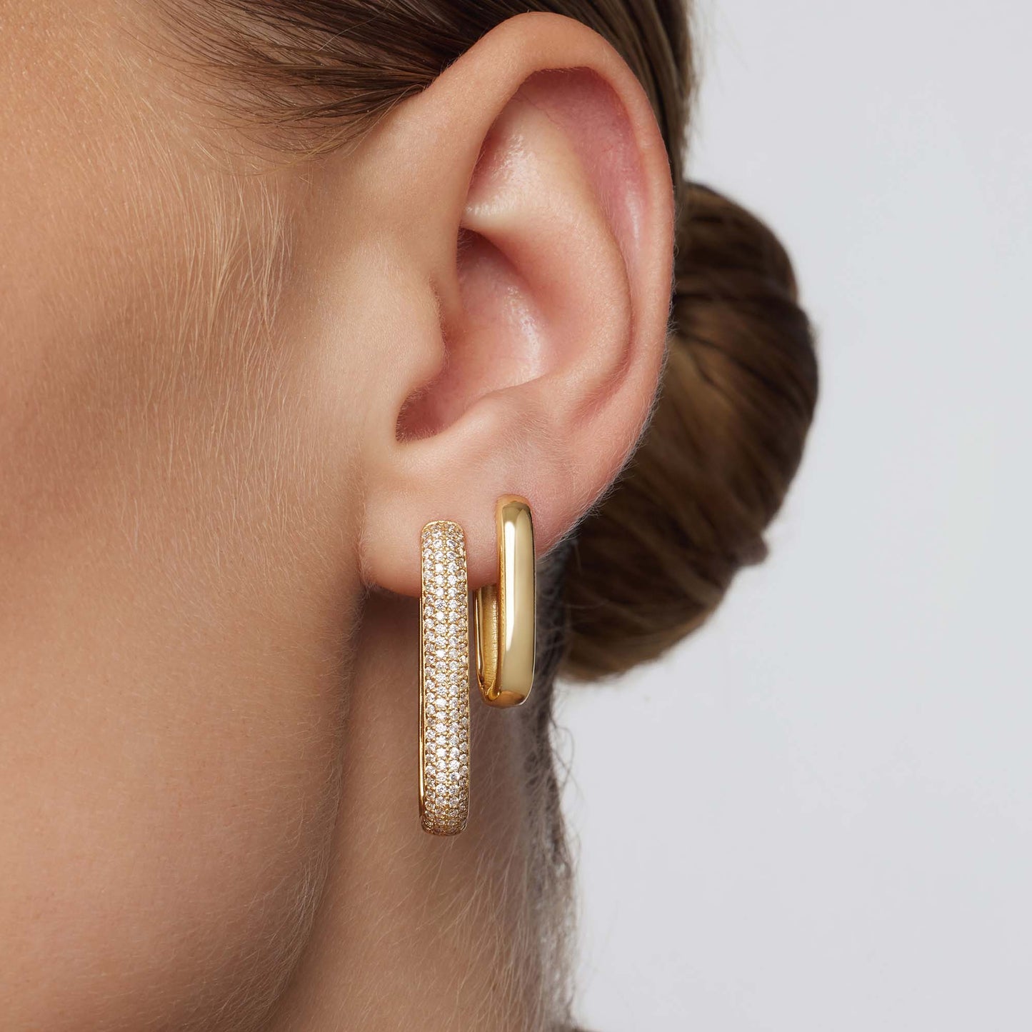 Aros pavé con iconos grandes