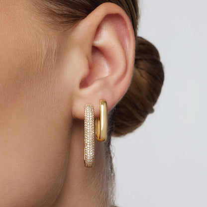 Aros pavé con iconos grandes