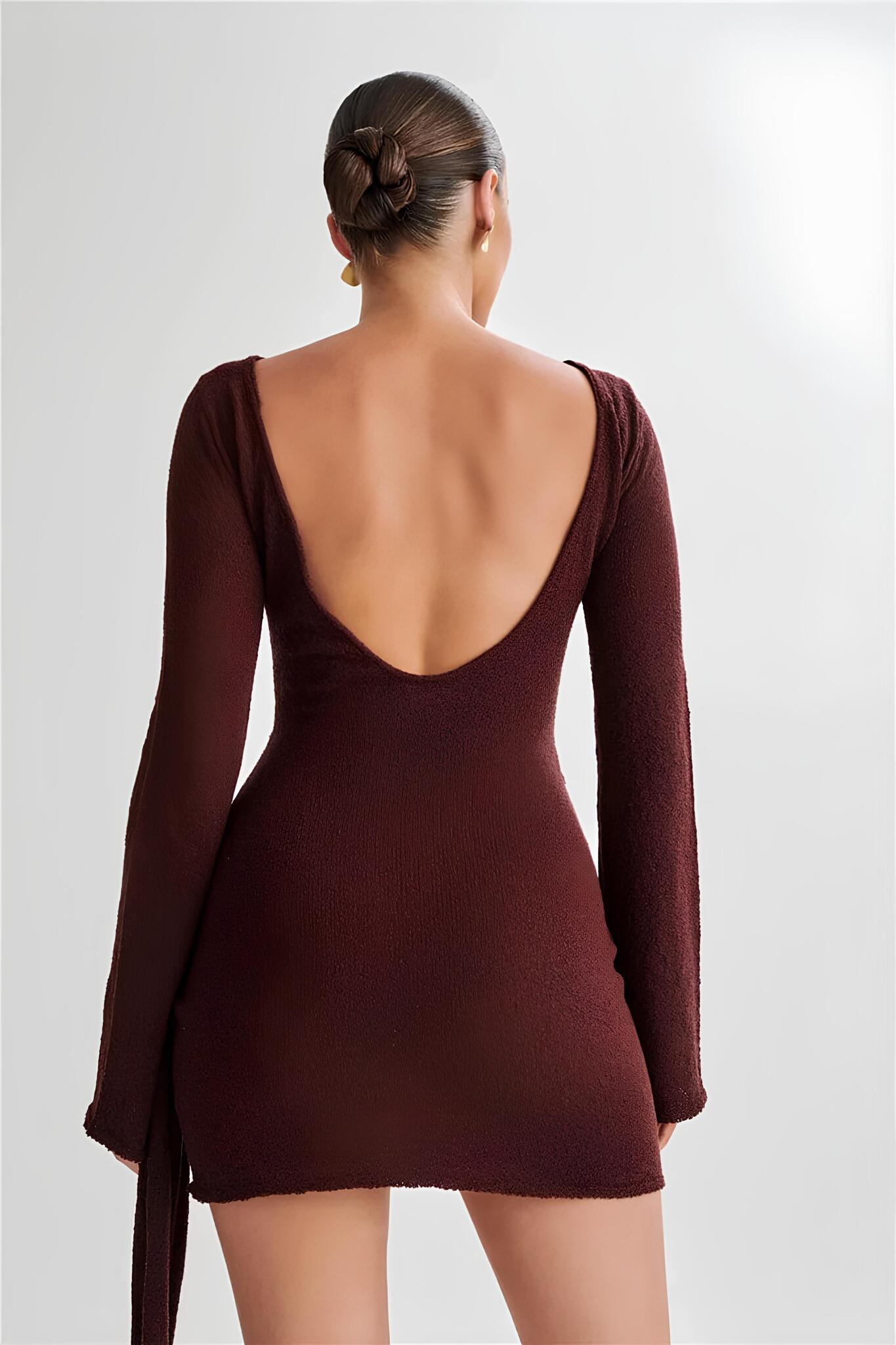Velquira™ | Vestido mini con bufanda