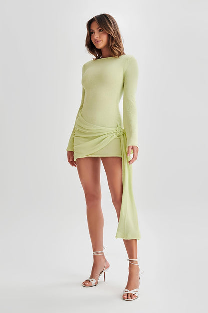 Velquira™ | Vestido mini con bufanda
