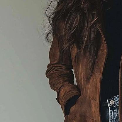 Phipa - Gabardina de ante vintage