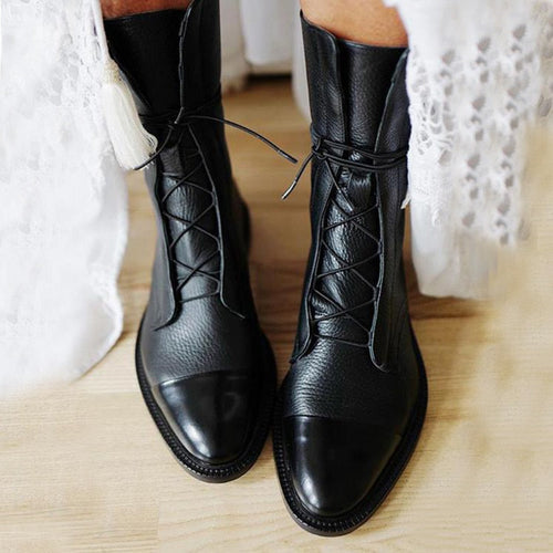 Scarlett™ - Elegantes botines de piel