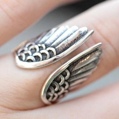 Anillo de ángel ajustable en plata de ley 925