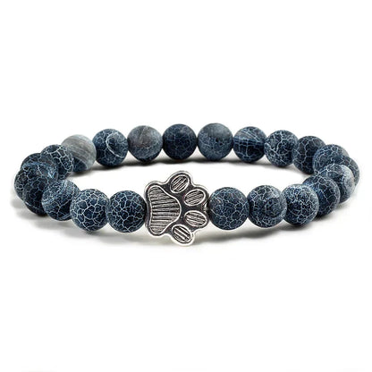 Pulsera con huellas de patas decoradas