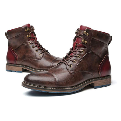 Miles - Botas Oxford clásicas de cuero 