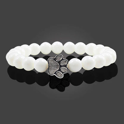 Pulsera con huellas de patas decoradas